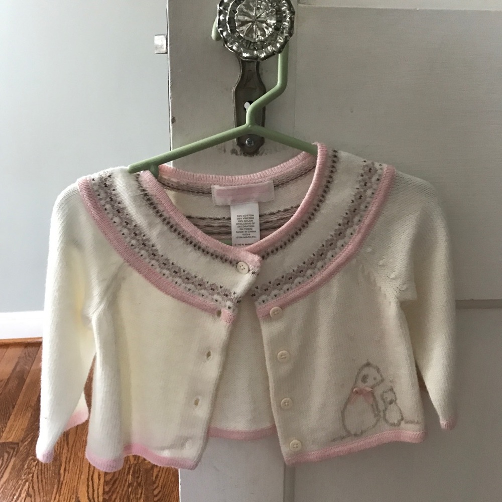 Janie and Jake baby girl cardigan.
